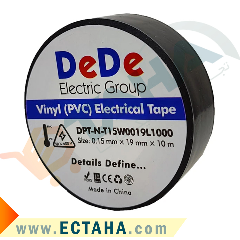 چسب برق pvc مشکی رنگ برند dede